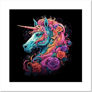 Beautiful Unicorn Gothic Tee Posters and Art